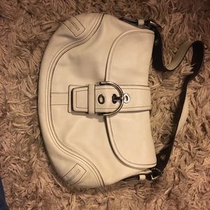 Cream Colored Coach Purse